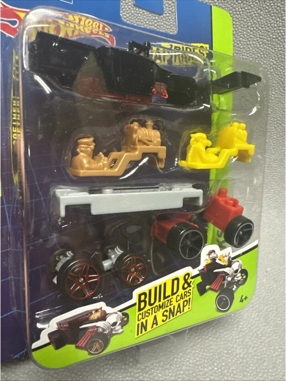 Hot Wheels Snap Rides Skull Together Build Customize Car CDY01 Bone Shaker New